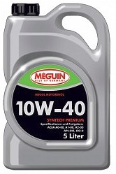 Meguin 4338 Engine oil Meguin Syntech Premium 10W-40, 5L 4338: Buy near me in Poland at 2407.PL - Good price!