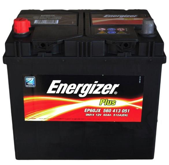 Energizer 560 413 051 Battery Energizer Plus 12V 60AH 510A(EN) L+ 560413051: Buy near me at 2407.PL in Poland at an Affordable price!