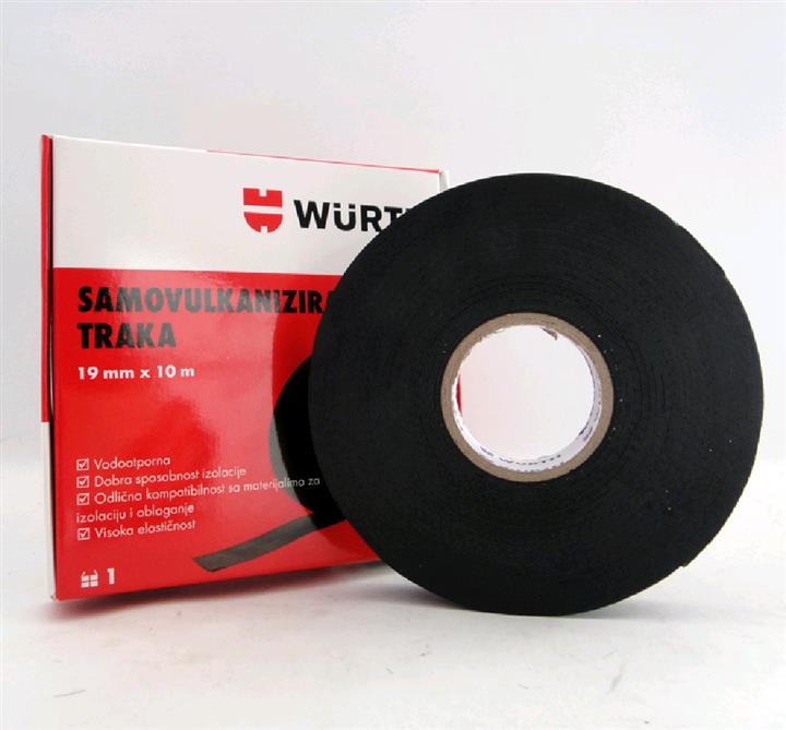 Wurth 1985077120 Insulating tape black, 10 m 1985077120: Buy near me in Poland at 2407.PL - Good price!