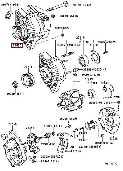 Toyota 27060-02060 Alternator 2706002060: Buy near me at 2407.PL in Poland at an Affordable price!