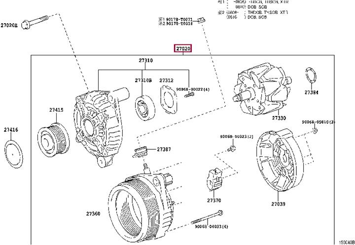 Toyota 27060-0L022 Alternator 270600L022: Buy near me at 2407.PL in Poland at an Affordable price!