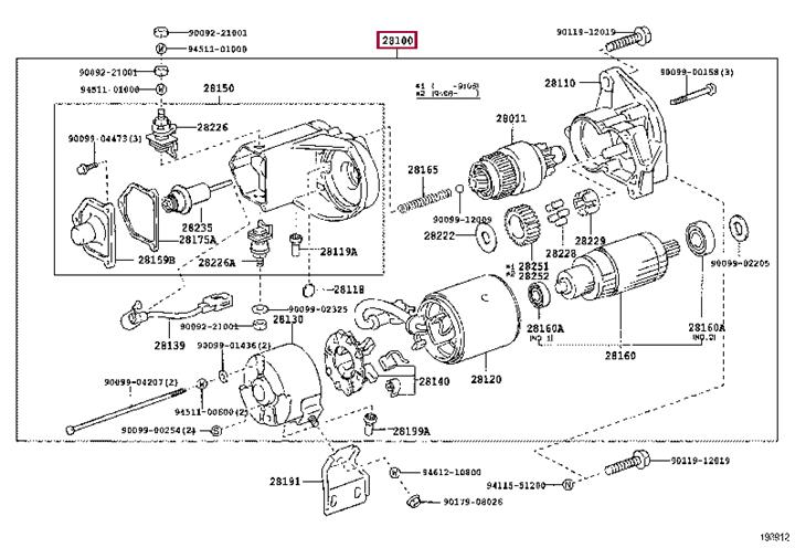 Toyota 28100-54320 Starter 2810054320: Buy near me at 2407.PL in Poland at an Affordable price!