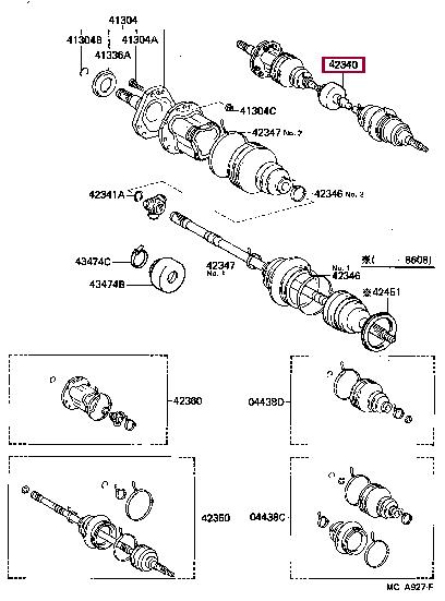 Toyota 43410-20050 CV joint 4341020050: Buy near me at 2407.PL in Poland at an Affordable price!