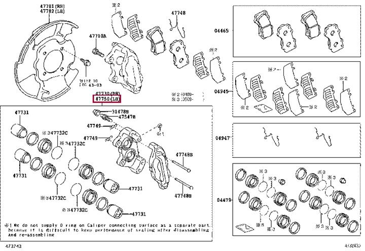 Toyota 47750-60261 Bremssattel 4775060261: Kaufen Sie zu einem guten Preis in Polen bei 2407.PL!