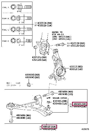 Toyota 48068-79015 Belka tylna 4806879015: Dobra cena w Polsce na 2407.PL - Kup Teraz!