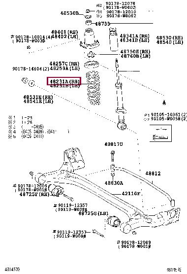 Toyota 48231-02180 Fahrwerksfeder 4823102180: Kaufen Sie zu einem guten Preis in Polen bei 2407.PL!