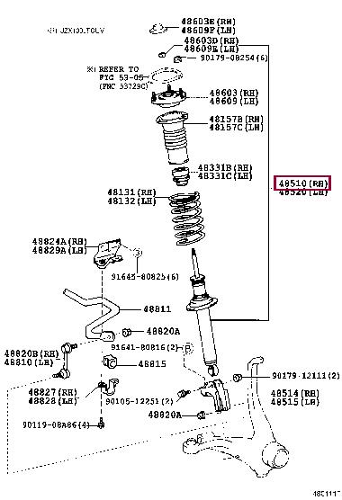 Toyota 48510-29575 Amortyzator 4851029575: Dobra cena w Polsce na 2407.PL - Kup Teraz!