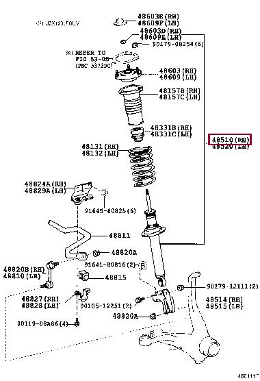 Toyota 48510-29585 Shock absorber assy 4851029585: Buy near me in Poland at 2407.PL - Good price!