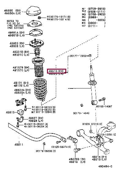 Toyota 48510-39695 Shock absorber assy 4851039695: Buy near me in Poland at 2407.PL - Good price!