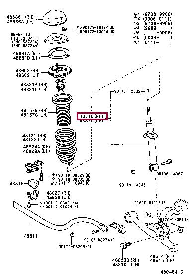 Toyota 48510-80020 Shock absorber assy 4851080020: Buy near me in Poland at 2407.PL - Good price!