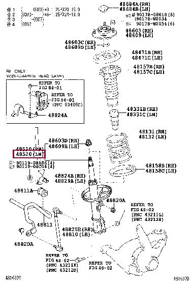 Toyota 48520-09670 Amortyzator 4852009670: Dobra cena w Polsce na 2407.PL - Kup Teraz!