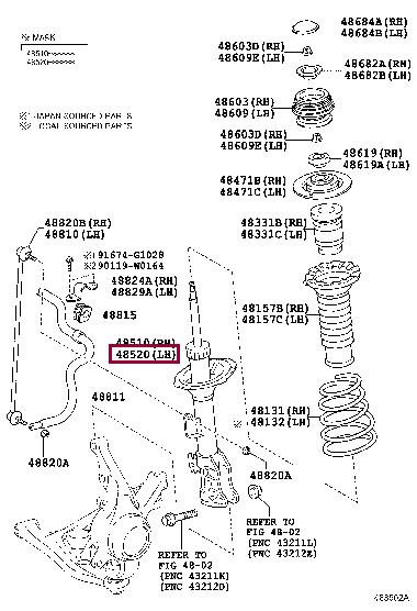 Toyota 48520-0D170 Shock absorber assy 485200D170: Buy near me in Poland at 2407.PL - Good price!