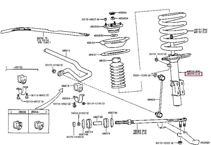 Toyota 48520-17110 Shock absorber assy 4852017110: Buy near me in Poland at 2407.PL - Good price!