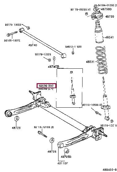 Toyota 48530-19755 Rear oil and gas suspension shock absorber 4853019755: Buy near me in Poland at 2407.PL - Good price!