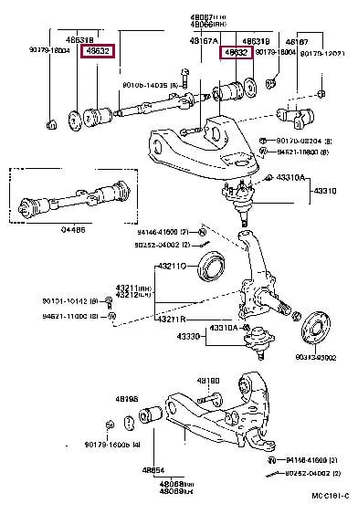 Toyota 48632-26010 Silentblock/tuleja wahacza 4863226010: Dobra cena w Polsce na 2407.PL - Kup Teraz!