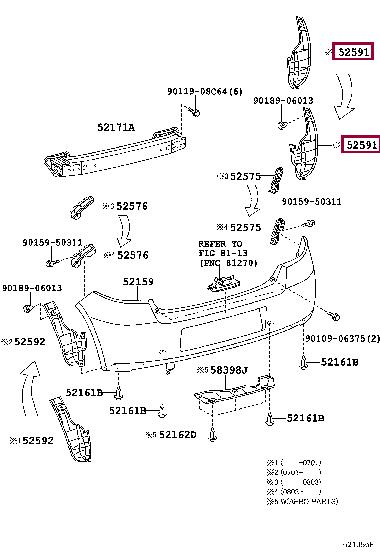 Toyota 52591-52180 Inner wing panel 5259152180: Buy near me in Poland at 2407.PL - Good price!