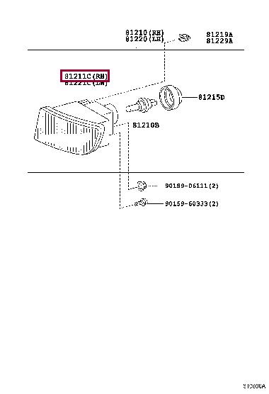 Toyota 81211-05050 Фара противотуманная 8121105050: Отличная цена - Купить в Польше на 2407.PL!