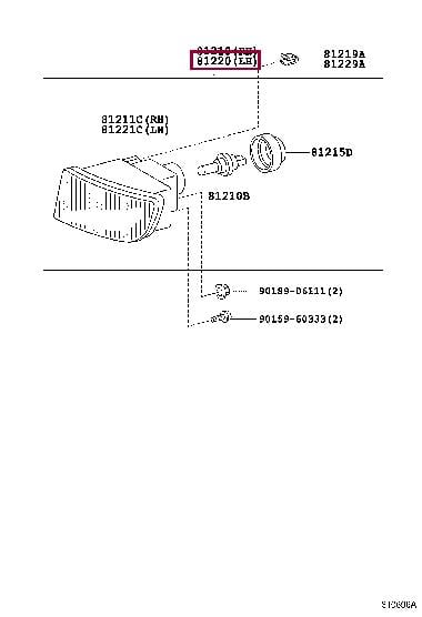 Toyota 81220-05050 Фара противотуманная 8122005050: Отличная цена - Купить в Польше на 2407.PL!