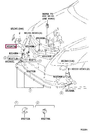 Toyota 85207-05041 Injector fuel 8520705041: Buy near me in Poland at 2407.PL - Good price!