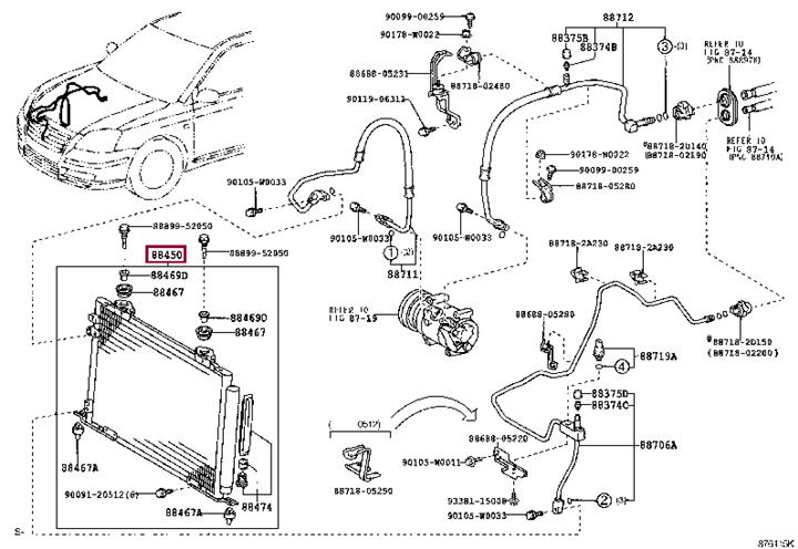 Toyota 88450-05121 Moduł chłodzący 8845005121: Dobra cena w Polsce na 2407.PL - Kup Teraz!