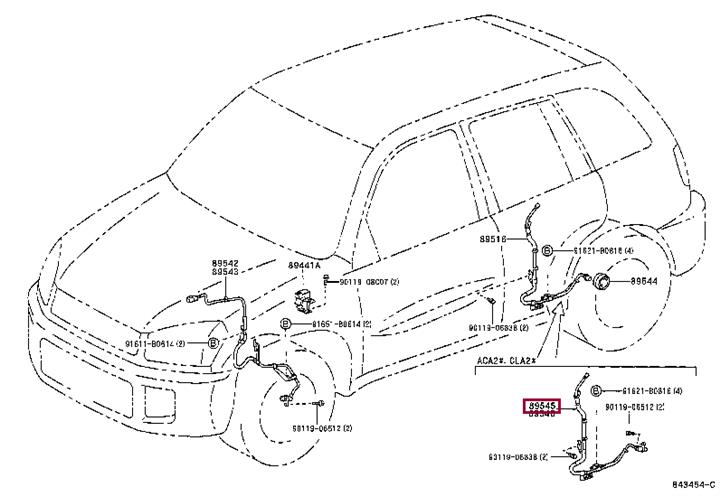 Toyota 89545-42030 Czujnik prędkości obrotowej 8954542030: Dobra cena w Polsce na 2407.PL - Kup Teraz!