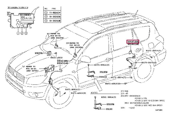 Toyota 89545-42040 Czujnik prędkości obrotowej 8954542040: Dobra cena w Polsce na 2407.PL - Kup Teraz!