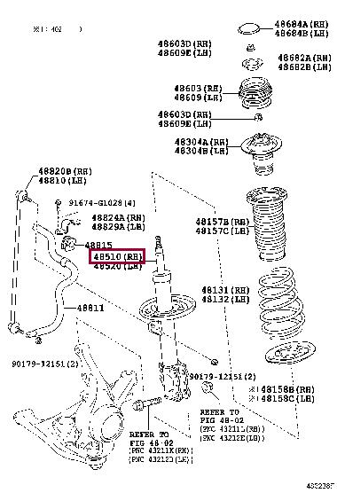 Toyota 48510-52G10 Shock absorber assy 4851052G10: Buy near me in Poland at 2407.PL - Good price!