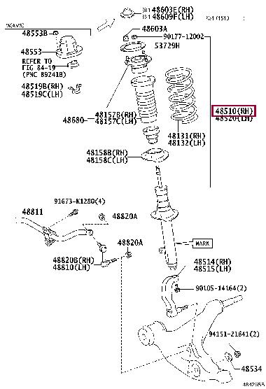 Toyota 48510-80681 Amortyzator 4851080681: Dobra cena w Polsce na 2407.PL - Kup Teraz!