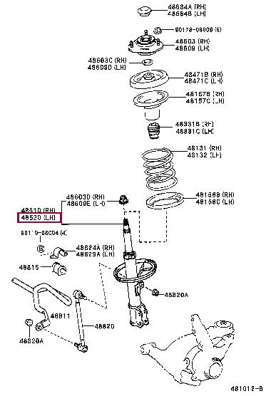 Toyota 48520-29675 Shock absorber assy 4852029675: Buy near me at 2407.PL in Poland at an Affordable price!