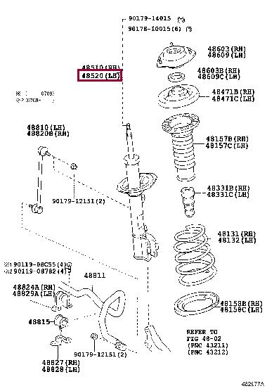 Toyota 48520-49875 Shock absorber assy 4852049875: Buy near me at 2407.PL in Poland at an Affordable price!