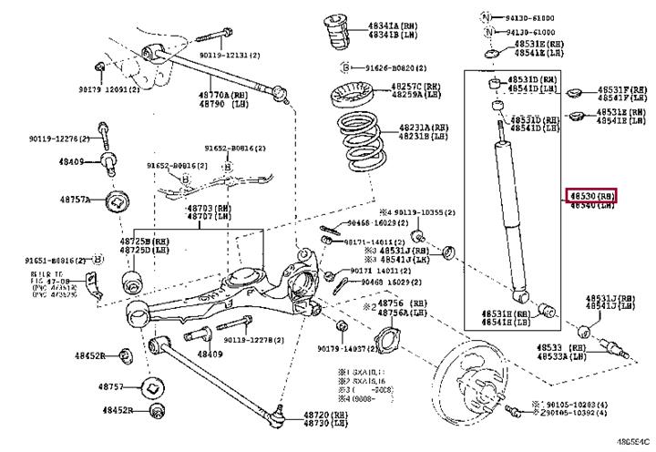 Toyota 48531-49065 Shock absorber assy 4853149065: Buy near me in Poland at 2407.PL - Good price!