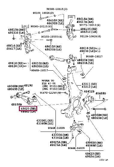 Toyota 48620-50081 Wahacz zawieszenia 4862050081: Atrakcyjna cena w Polsce na 2407.PL - Zamów teraz!