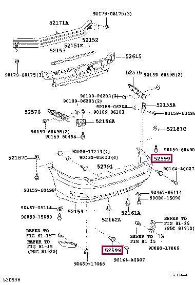 Toyota 52599-0E010 Clip 525990E010: Buy near me in Poland at 2407.PL - Good price!