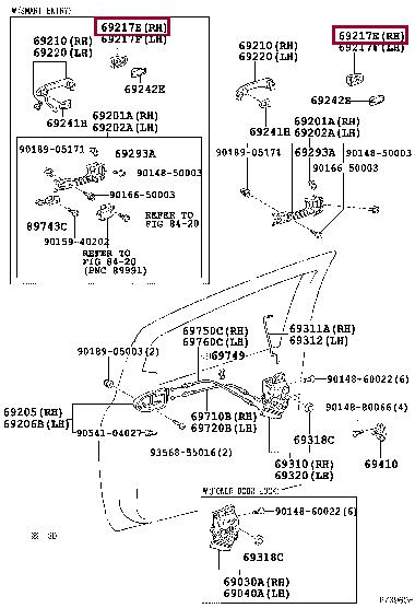 Toyota 69217-42020-P6 Klamka wtyczka 6921742020P6: Dobra cena w Polsce na 2407.PL - Kup Teraz!