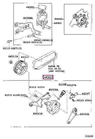Toyota 44320-48040 Hydraulic Pump, steering system 4432048040: Buy near me in Poland at 2407.PL - Good price!