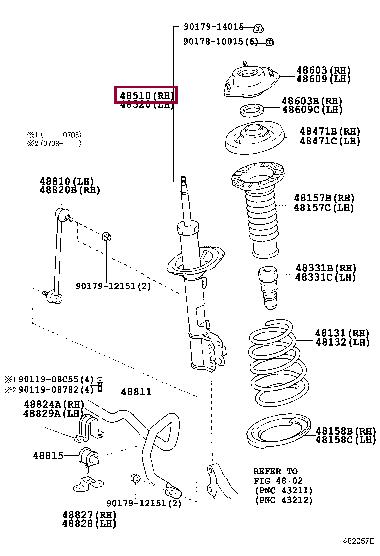 Toyota 48510-49825 Shock absorber assy 4851049825: Buy near me in Poland at 2407.PL - Good price!