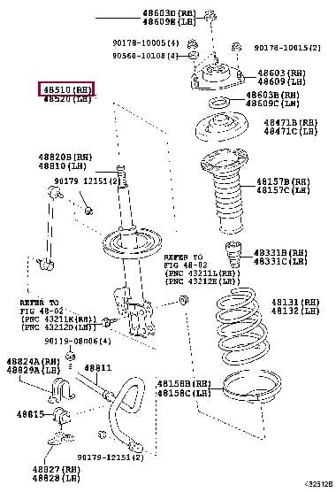 Toyota 48510-80480 Shock absorber assy 4851080480: Buy near me at 2407.PL in Poland at an Affordable price!
