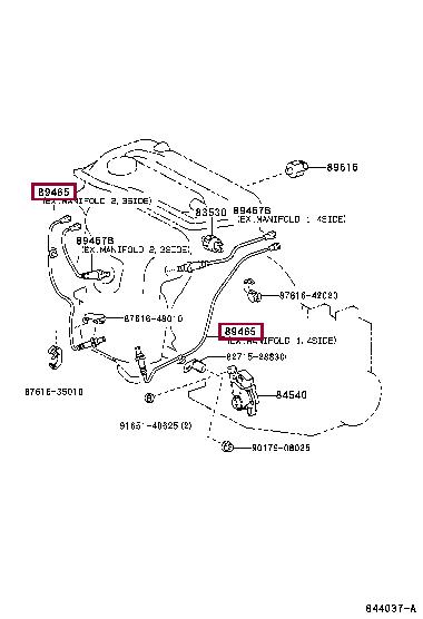 Toyota 89465-48060 Датчик кисневий / Лямбда-зонд 8946548060: Приваблива ціна - Купити у Польщі на 2407.PL!