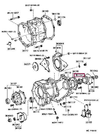 Toyota 90311-41007 Сальник розподільчої коробки 9031141007: Приваблива ціна - Купити у Польщі на 2407.PL!