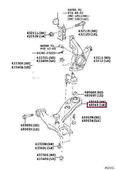 Toyota 48069-05080 Track Control Arm 4806905080: Buy near me at 2407.PL in Poland at an Affordable price!