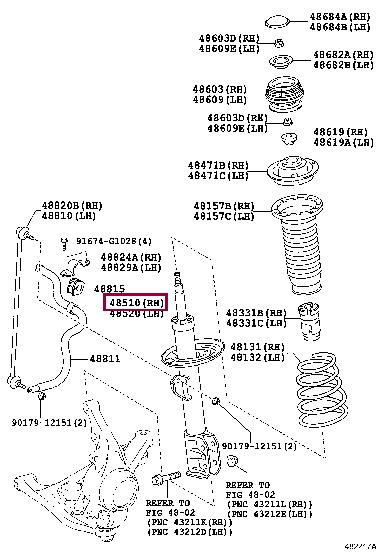 Toyota 48510-52C30 Shock absorber assy 4851052C30: Buy near me at 2407.PL in Poland at an Affordable price!