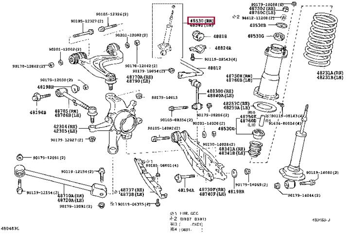 Toyota 48530-39475 Амортизатор підвіскі задній газомасляний 4853039475: Купити у Польщі - Добра ціна на 2407.PL!