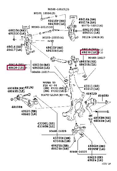 Toyota 48630-59145 Wahacz zawieszenia 4863059145: Dobra cena w Polsce na 2407.PL - Kup Teraz!