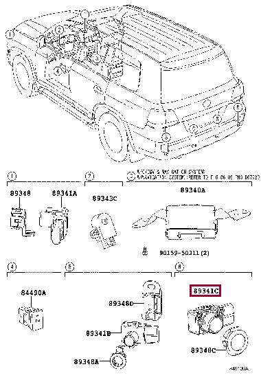 Toyota 89341-28451-B0 Parking sensor 8934128451B0: Buy near me in Poland at 2407.PL - Good price!