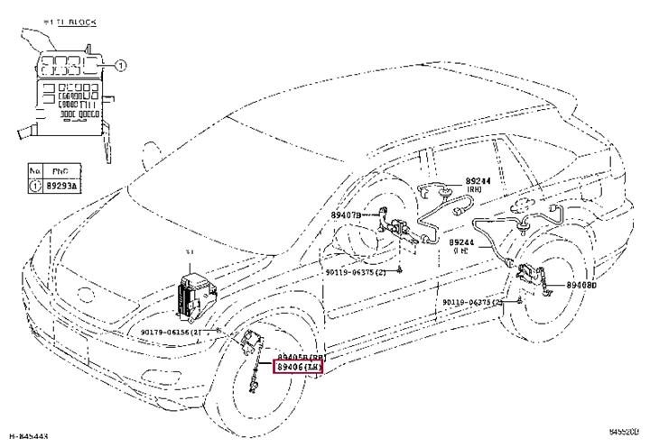 Toyota 89406-48020 Czujnik poziomu nadwozia 8940648020: Atrakcyjna cena w Polsce na 2407.PL - Zamów teraz!