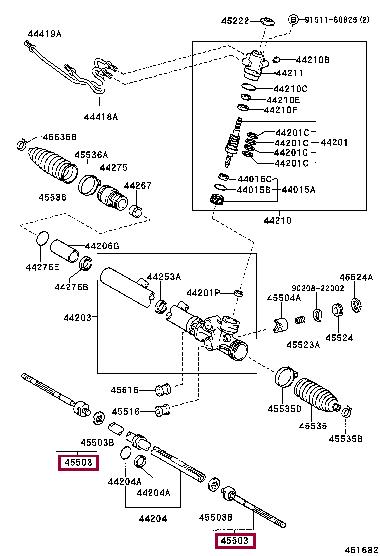 Toyota 45503-29785 Тяга рулевая 4550329785: Отличная цена - Купить в Польше на 2407.PL!