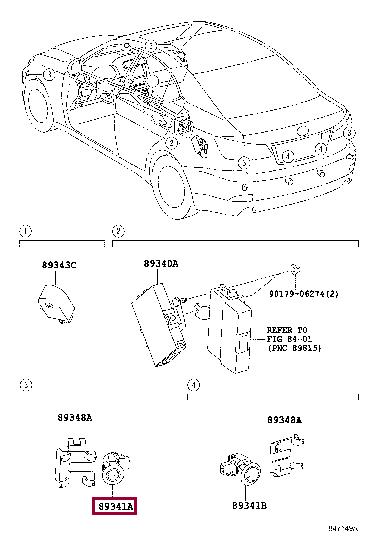 Toyota 89341-30010-J5 Einparkhilfe 8934130010J5: Kaufen Sie zu einem guten Preis in Polen bei 2407.PL!