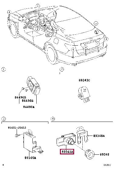 Toyota 89341-33110-B1 Датчик парковки 8934133110B1: Купити у Польщі - Добра ціна на 2407.PL!