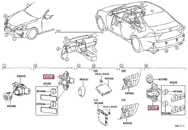 Toyota 8934153010A1 Parking sensor 8934153010A1: Buy near me in Poland at 2407.PL - Good price!