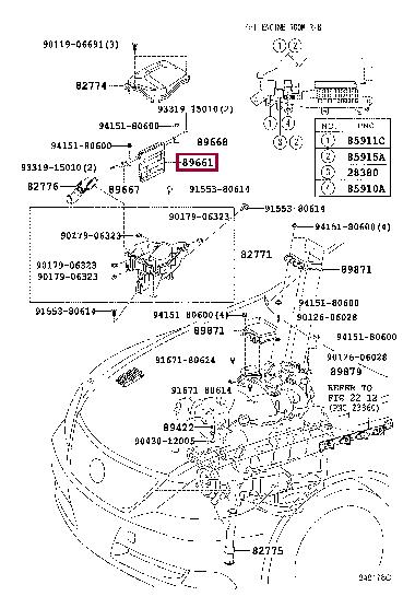 Toyota 89661-50E10 Steuergerät, motormanagement 8966150E10: Kaufen Sie zu einem guten Preis in Polen bei 2407.PL!